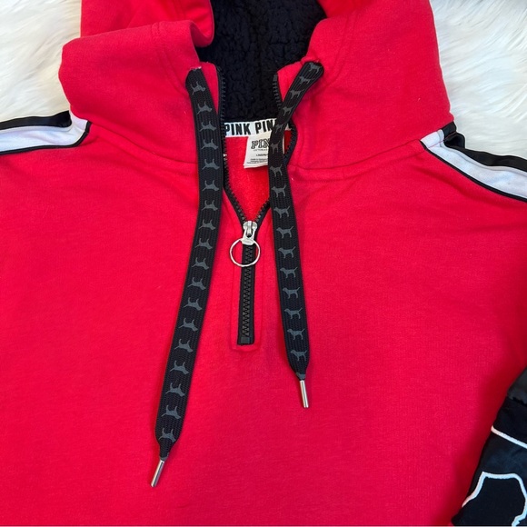 RARE Victoria's Secret Pink Dog 1/4 Zip Hoodie - Picture 4 of 5